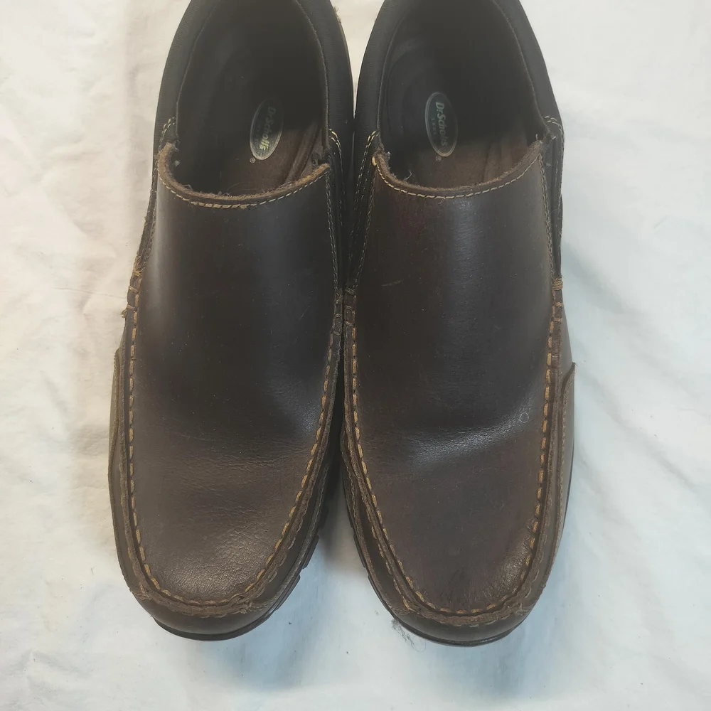 Dr. Scholl's Dark Brown Leather‎ Loafers